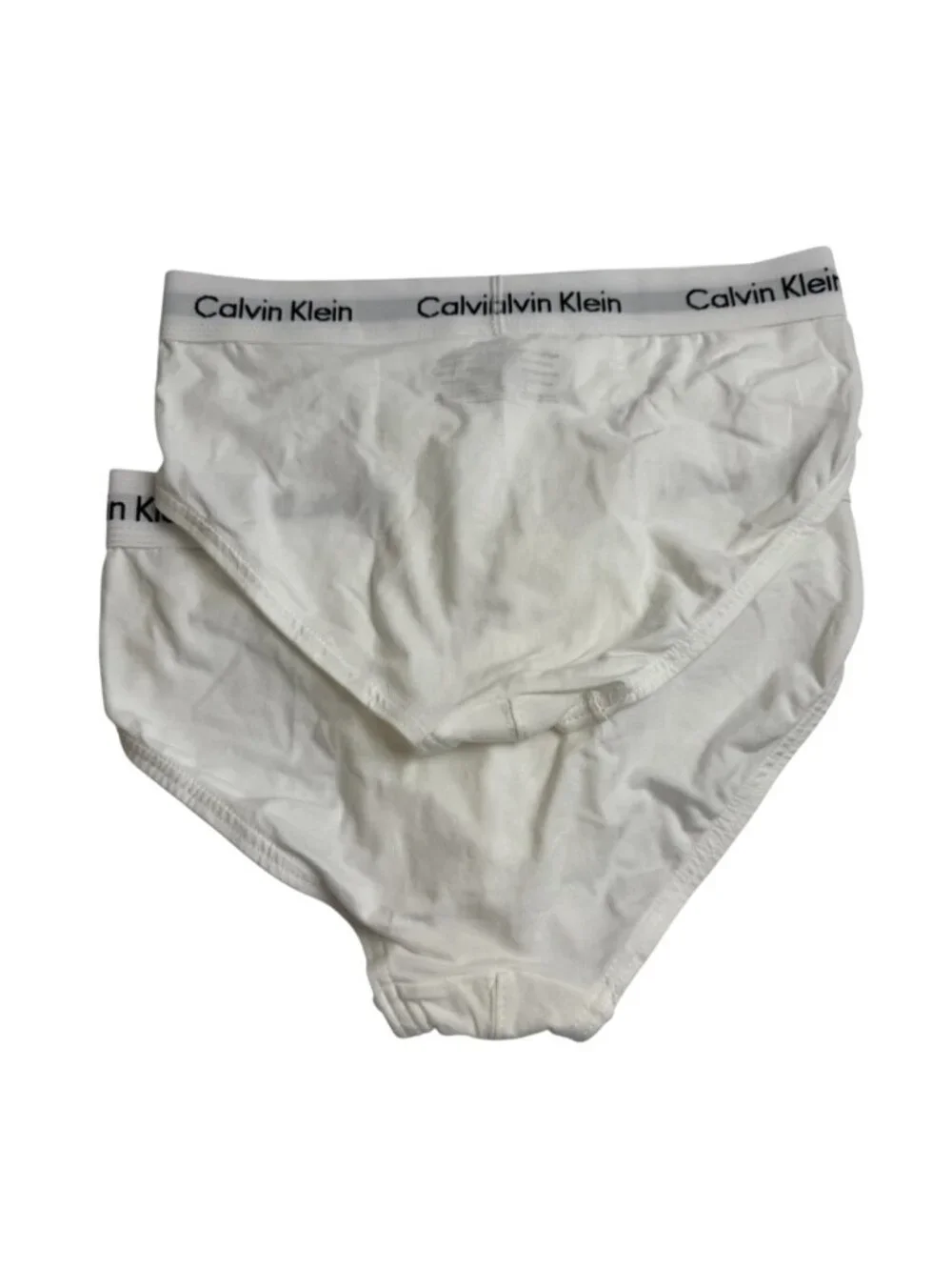 Calvin Klein Men SM Classic White Briefs Cotton Blend 2-Pack NWOT NB2613 Comfort